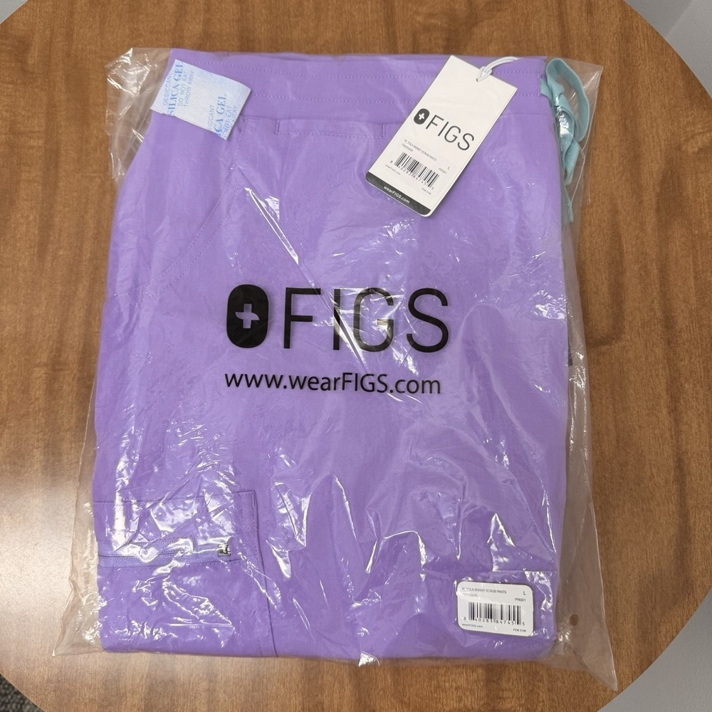 FIGS Scrub Pants Women's Large Yola skinny Lilac Dawn medical dental nursing